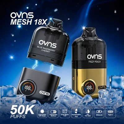 OVNS Mesh18 X 50K نفث فيب يمكن التخلص منه مع جراب قابل للاستبدال